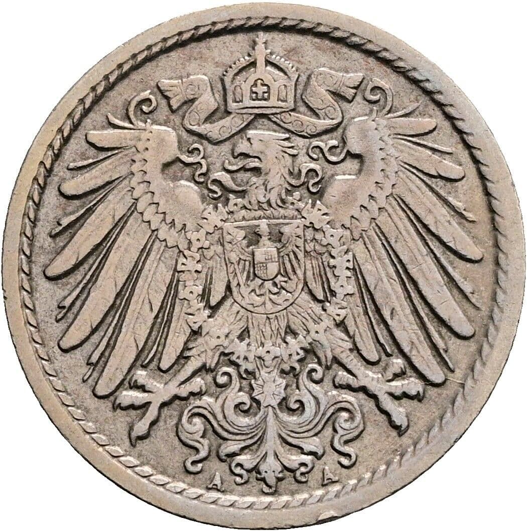 5 Pfennig 1913 A – Rückseite