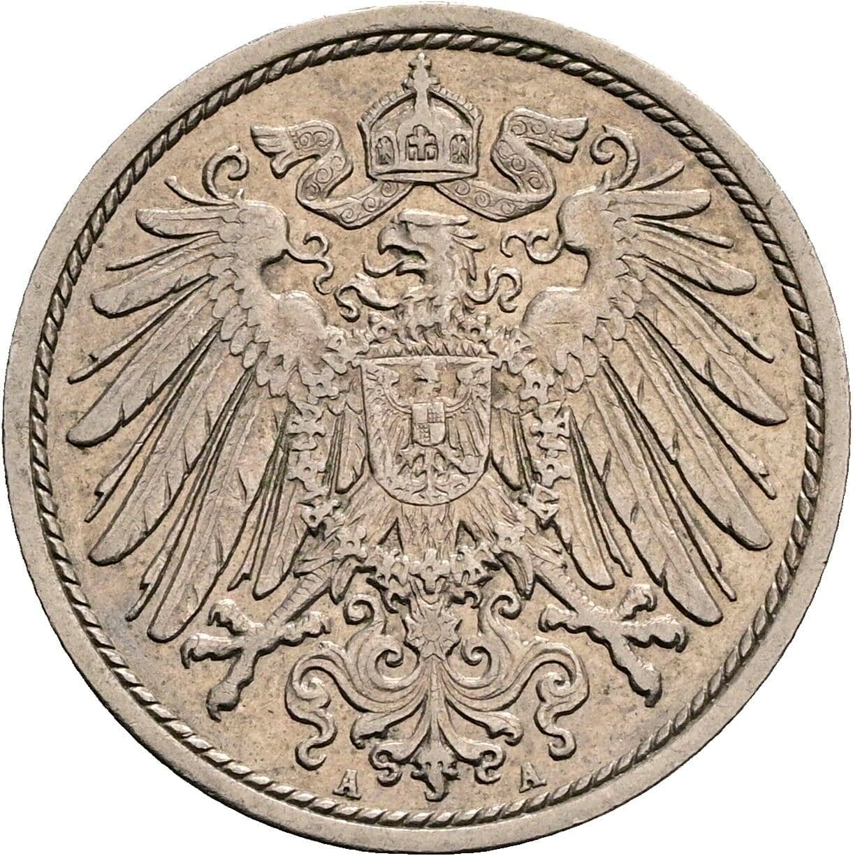 10 Pfennig 1913 A – Rückseite