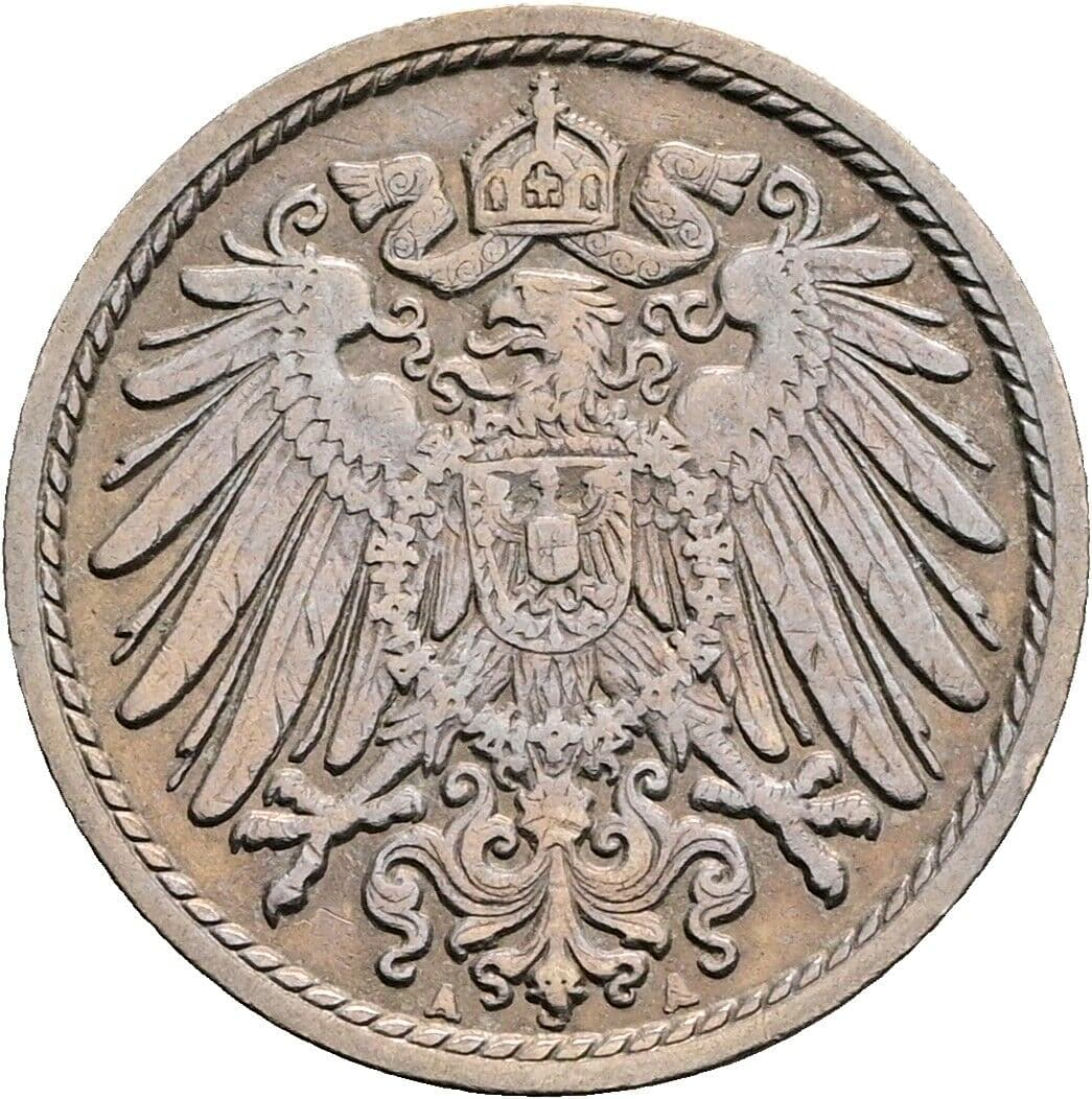 5 Pfennig 1913 A – Rückseite