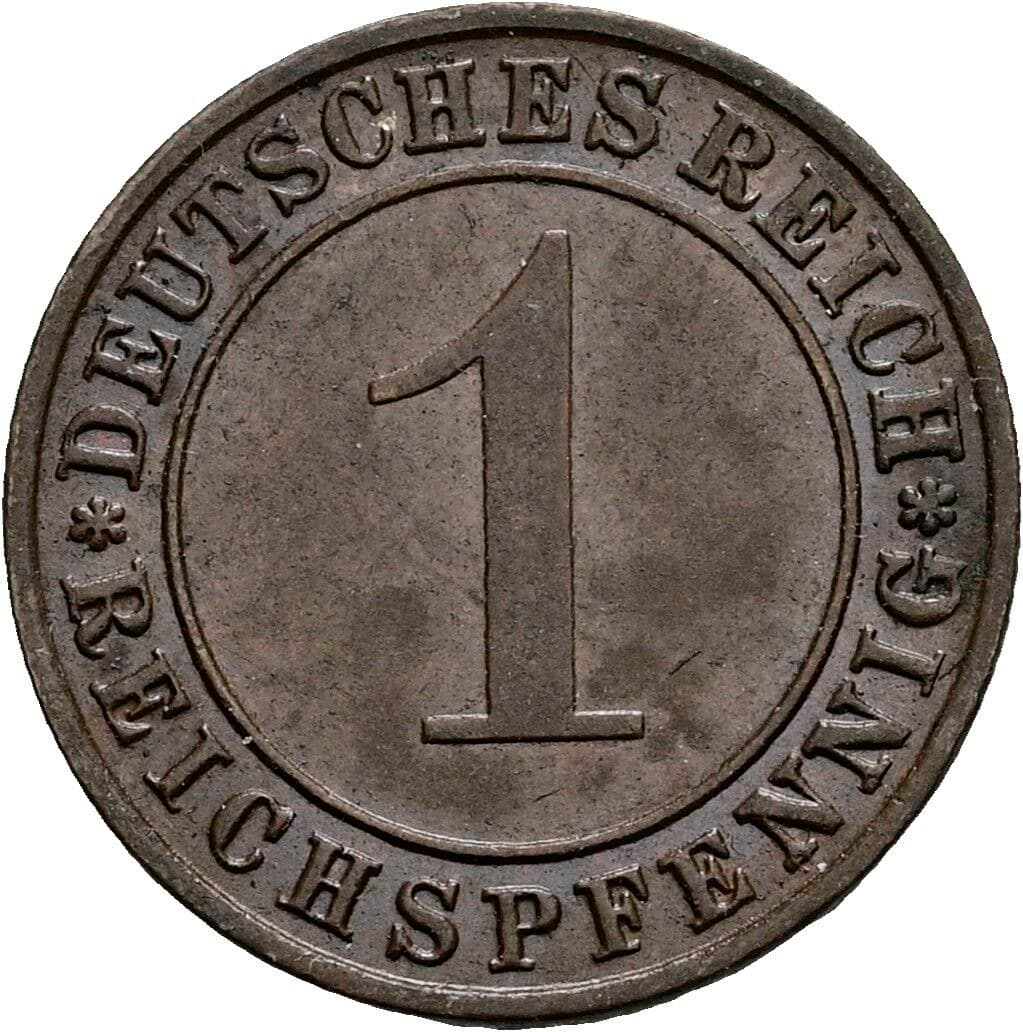 1 Reichspfennig 1936 D – Vorderseite
