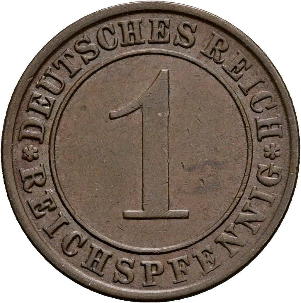 1 Reichspfennig 1931 A – Vorderseite