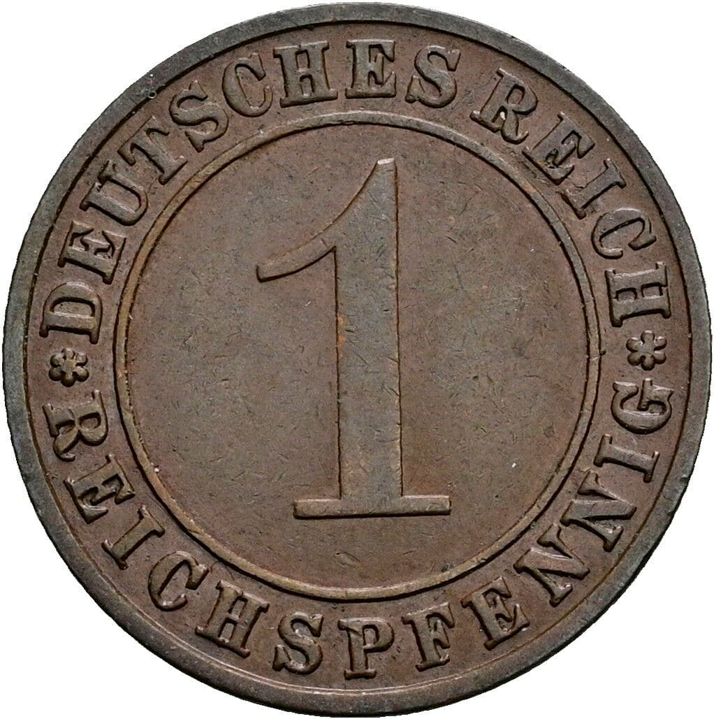 1 Reichspfennig 1931 F – Vorderseite