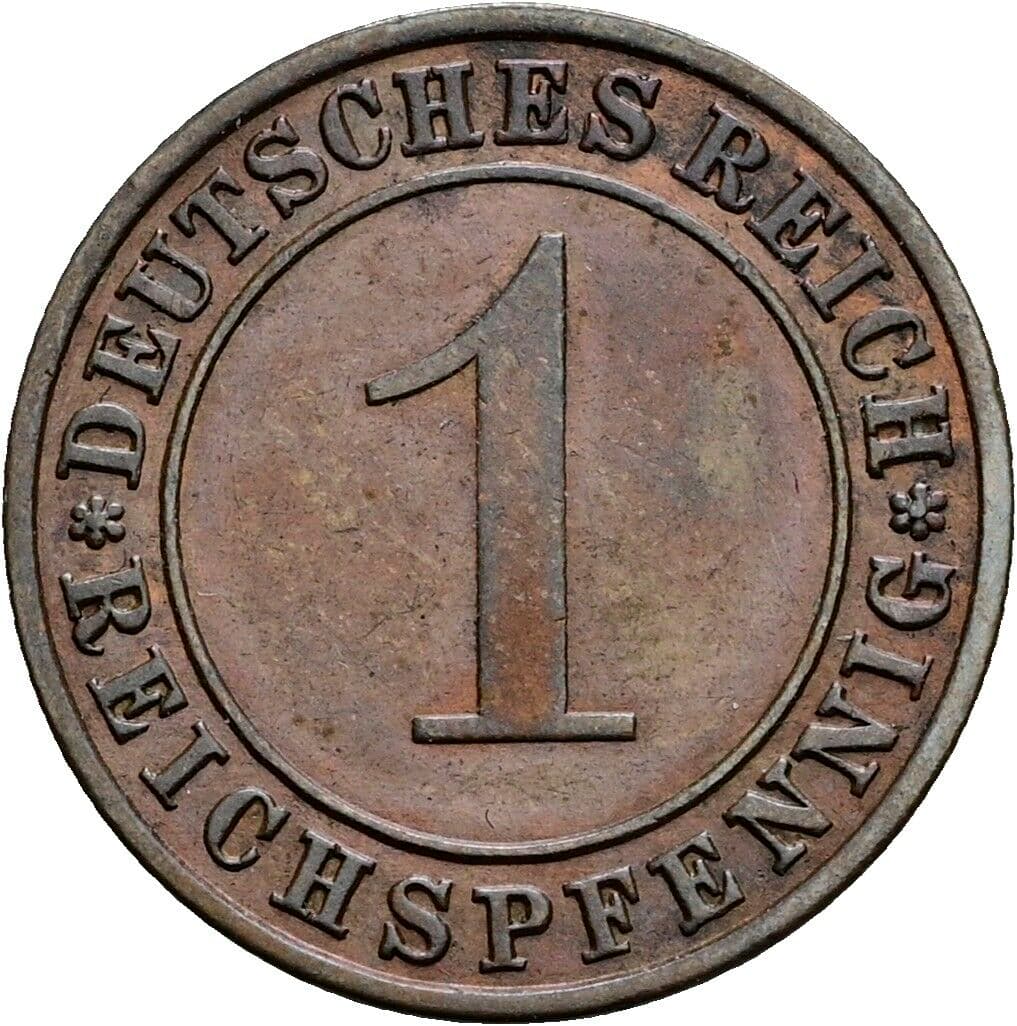 1 Reichspfennig 1931 A – Vorderseite