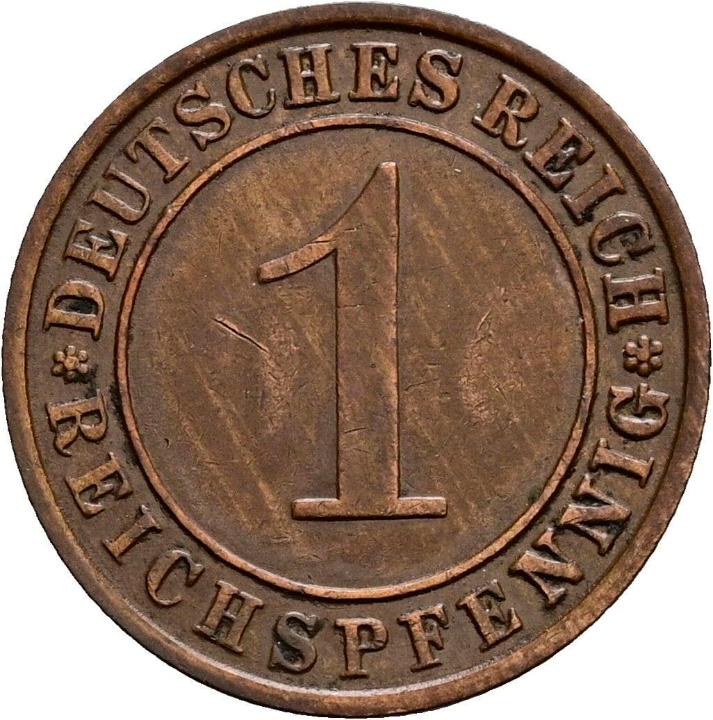 1 Reichspfennig 1931 D – Vorderseite