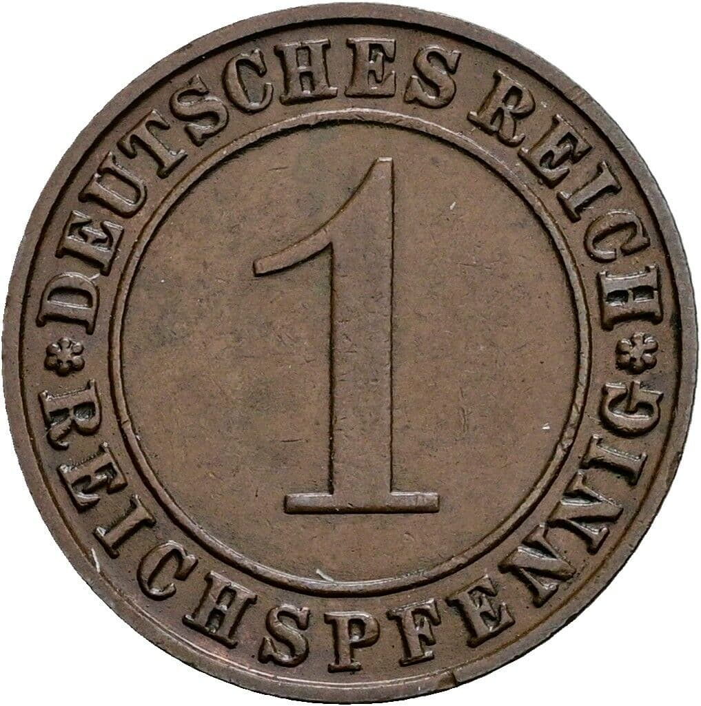 1 Reichspfennig 1931 D – Vorderseite