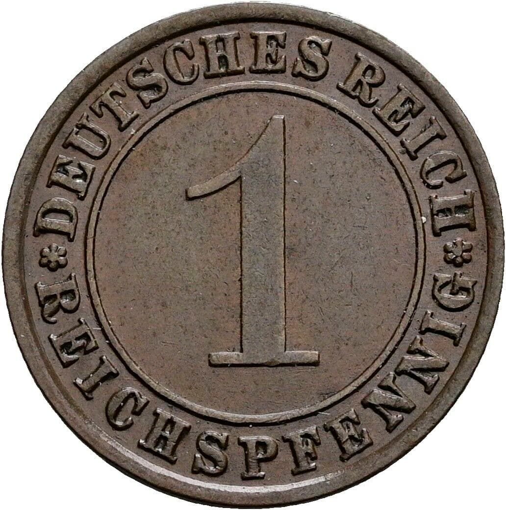 1 Reichspfennig 1930 A – Vorderseite