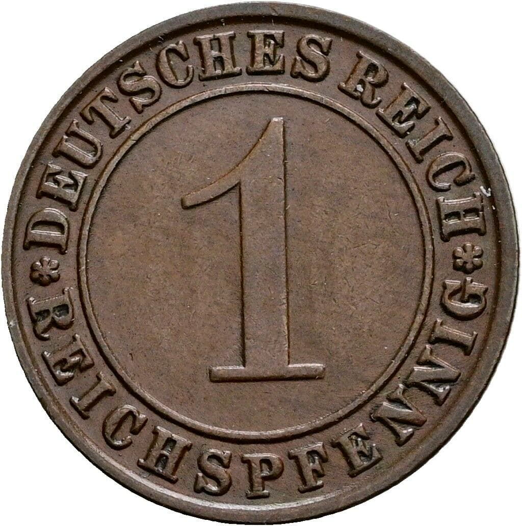 1 Reichspfennig 1930 D – Vorderseite