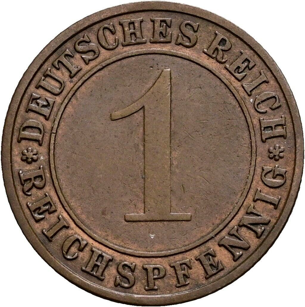 1 Reichspfennig 1931 F – Vorderseite
