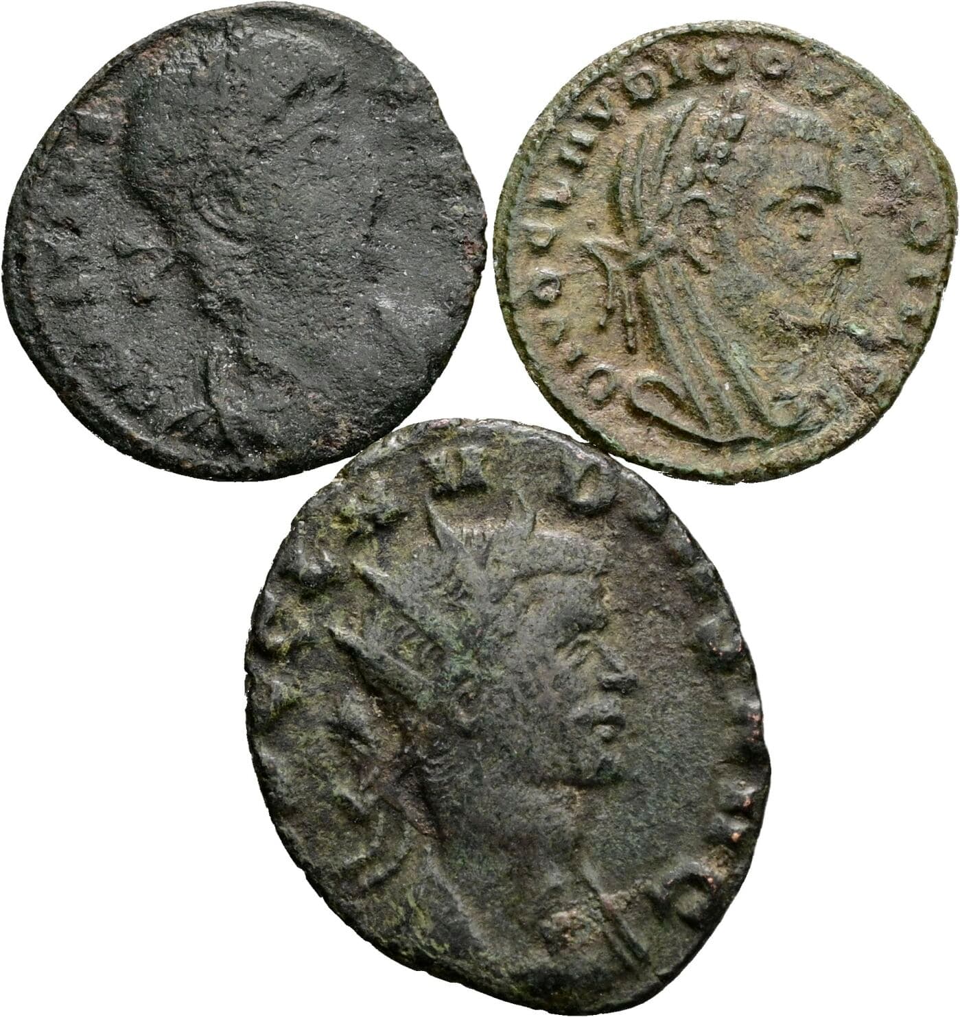Lot 3 Stück Folles – Vorderseite