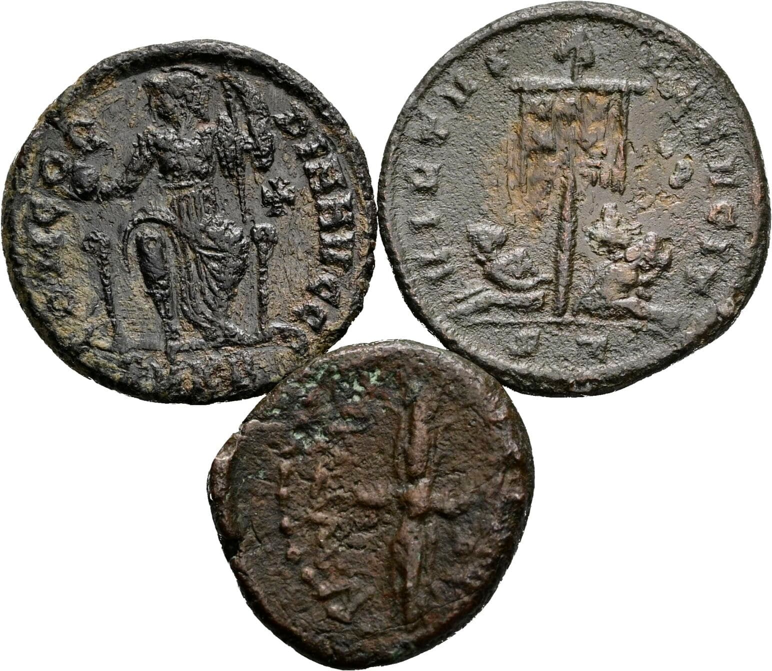 Lot 3 Stück Folles – Rückseite