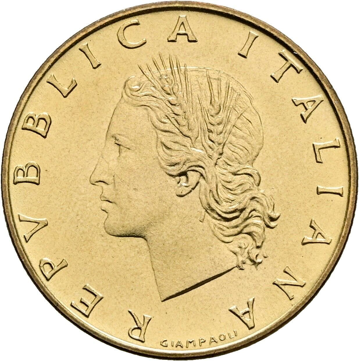 20 Lire 1970 – Vorderseite