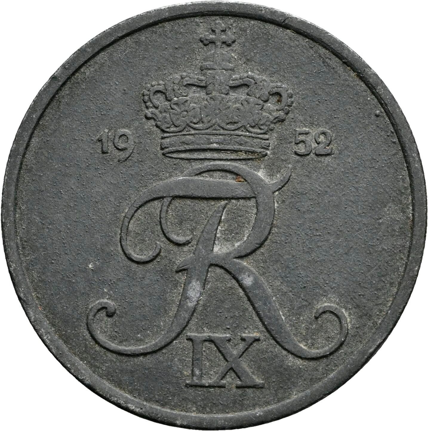 5 Öre Friedrich IX. (1947-1972) 1952 – Rückseite