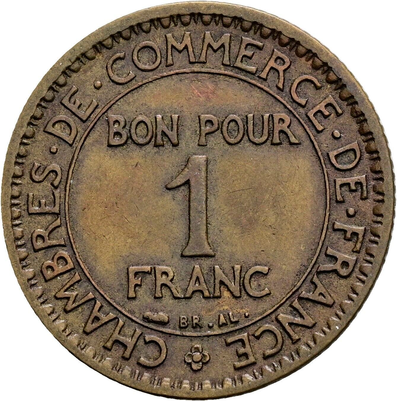 1 Franc 1921 – Vorderseite