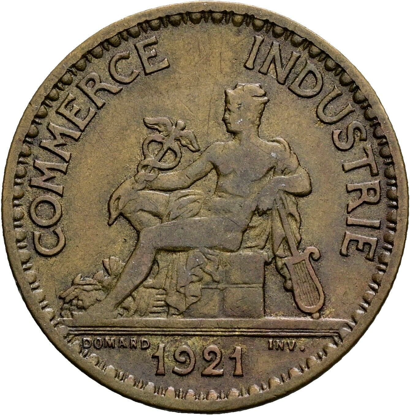 1 Franc 1921 – Rückseite