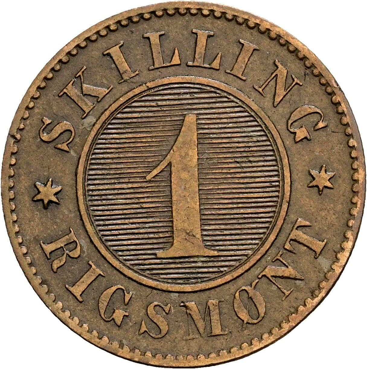 1 Skilling Rigsmont