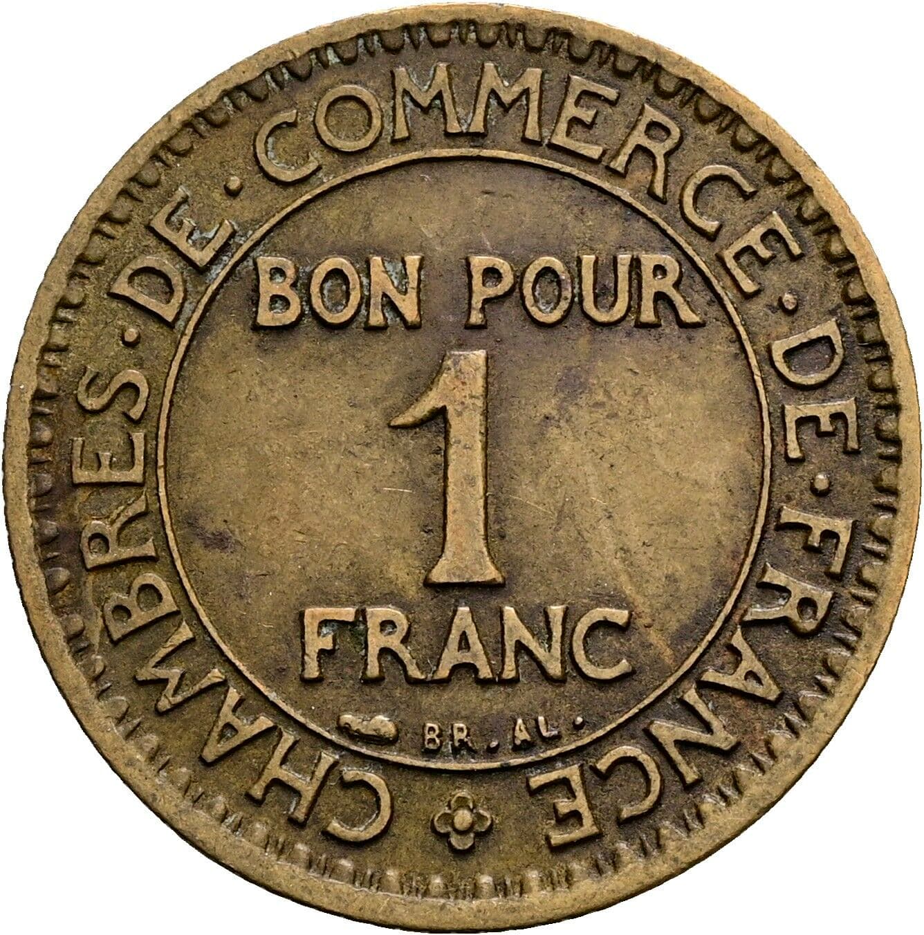 1 Franc 1923 – Vorderseite