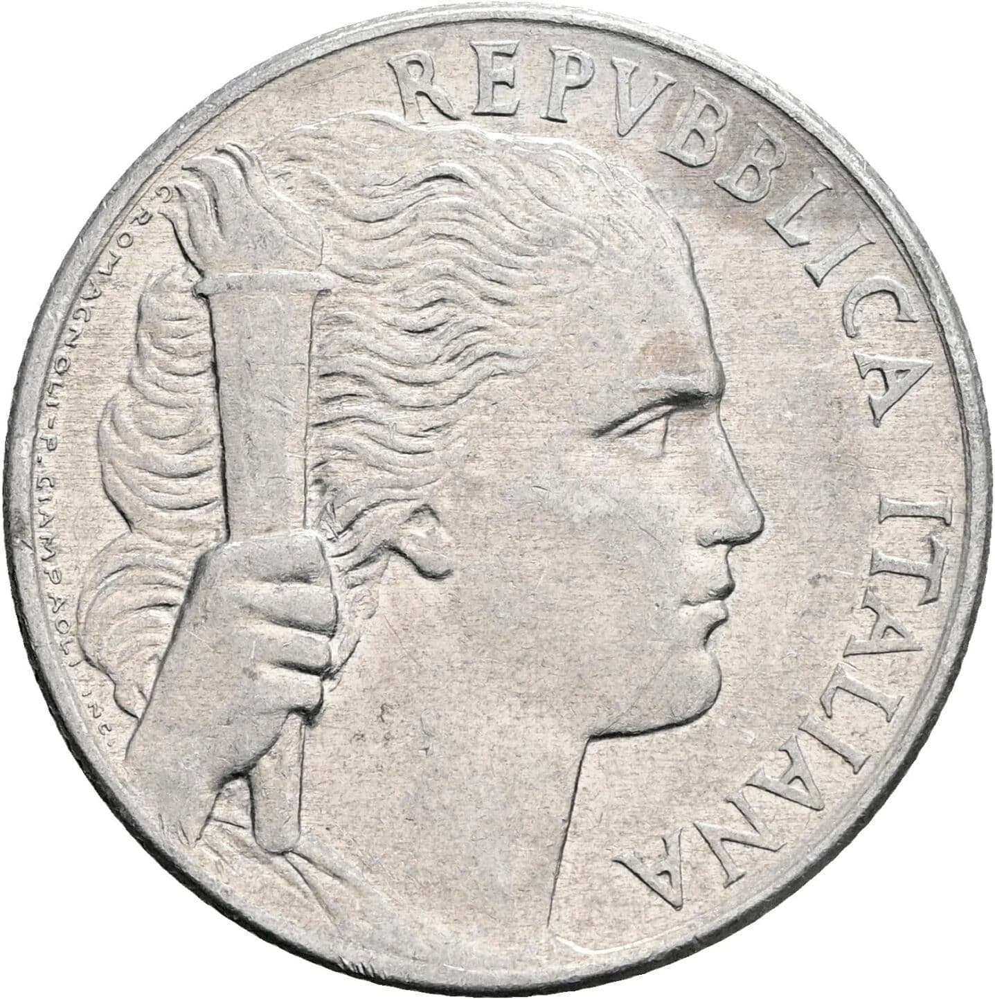 5 Lire 1948 – Vorderseite