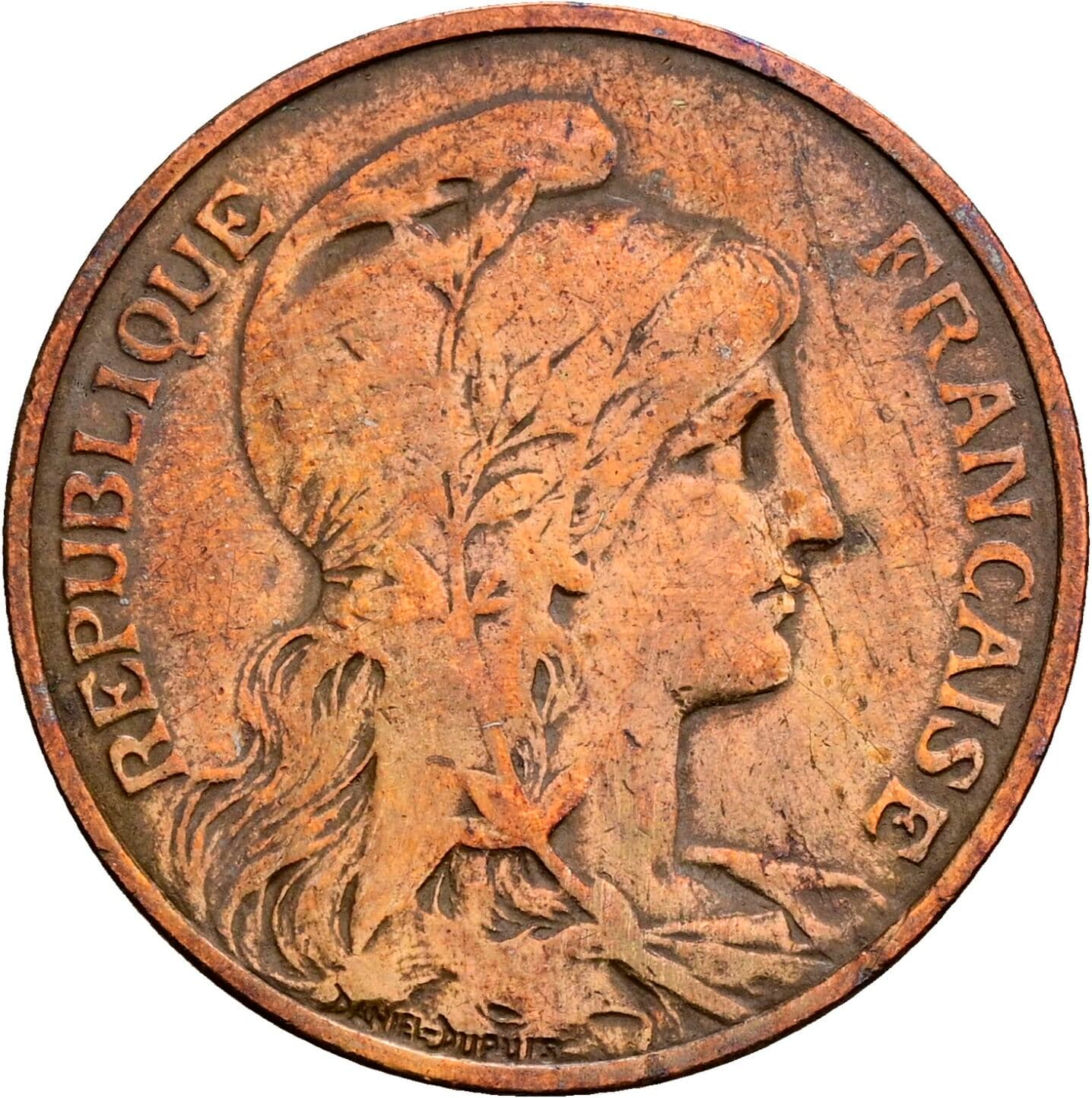 5 Centimes 1916 – Vorderseite