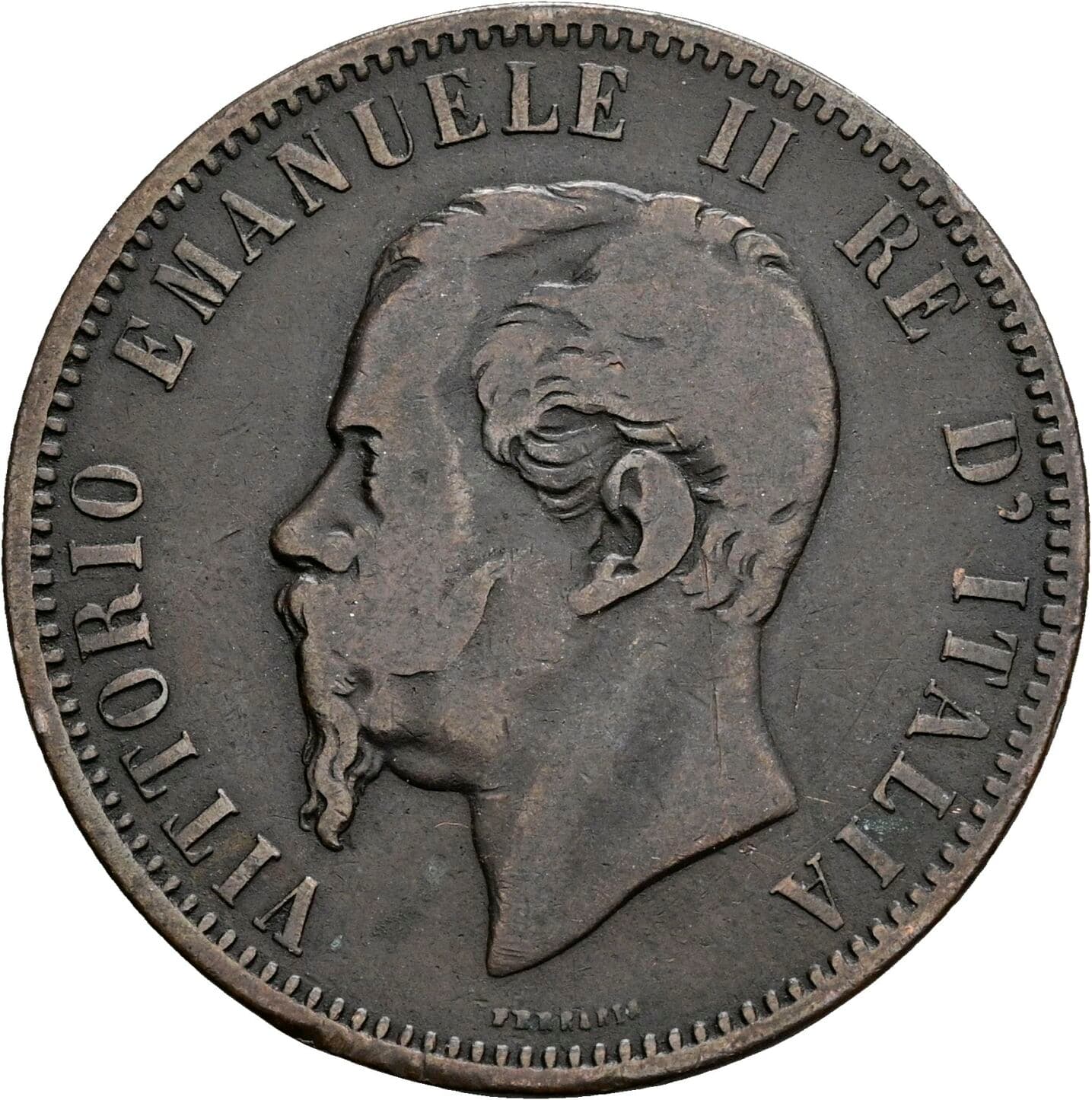 10 Centesimi Vittorio Emanuele II. 1861-1878 1862 M – Rückseite
