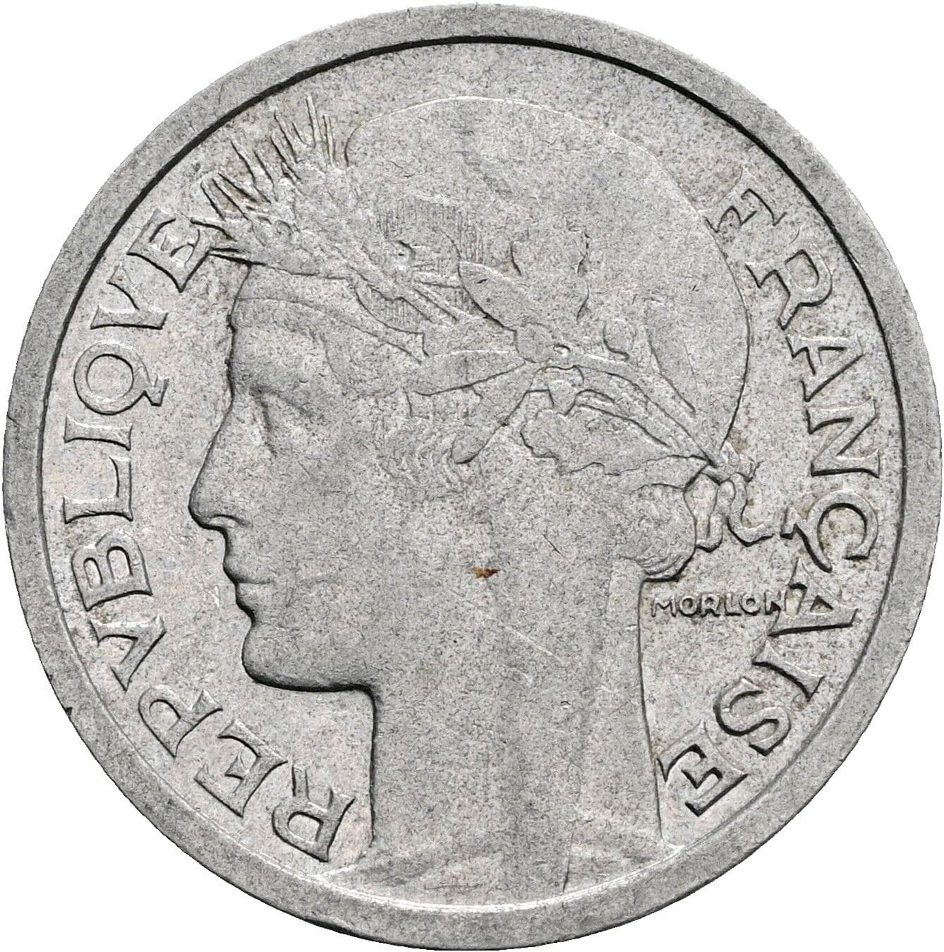 1 Franc 1948 B – Rückseite