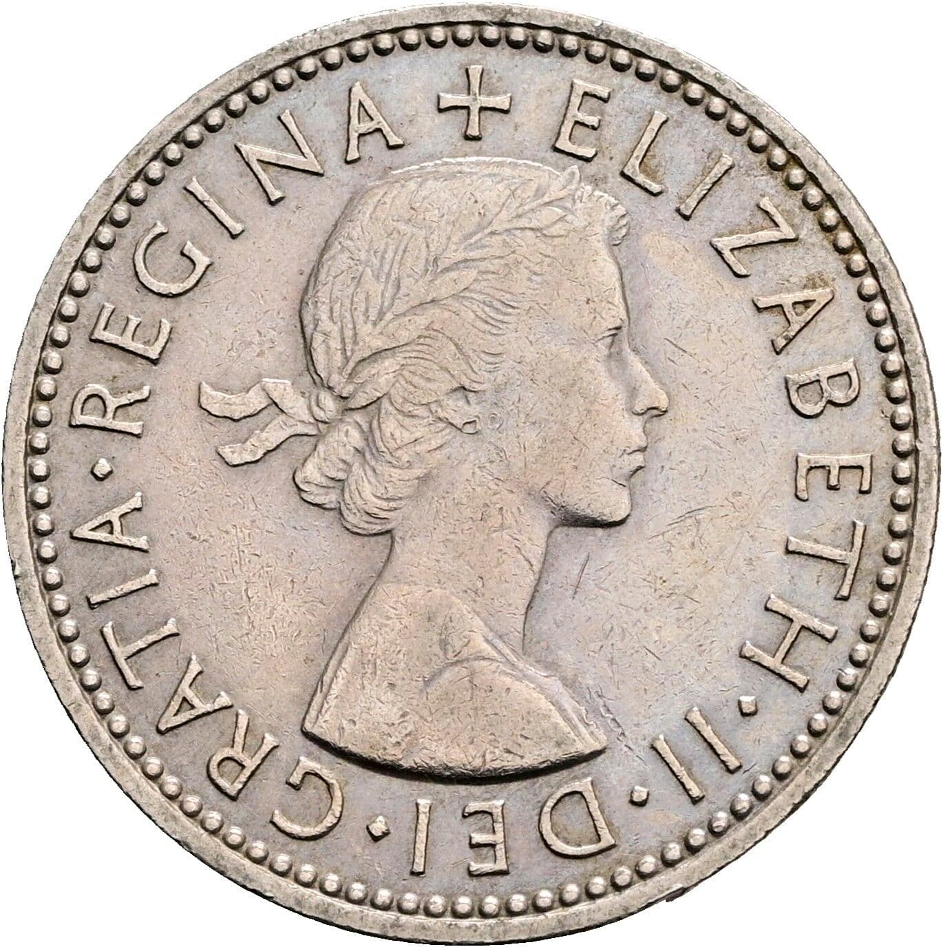 1 Shilling Elisabeth II. 1952-2022 1963 – Vorderseite
