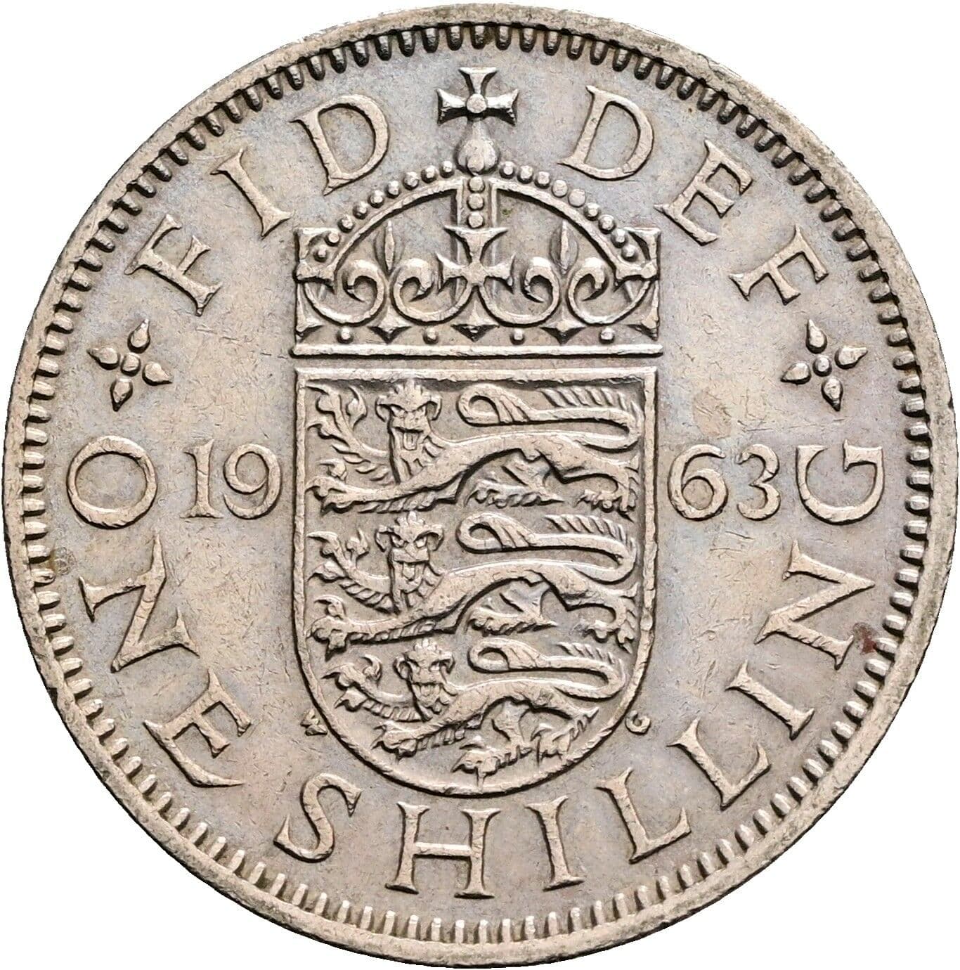 1 Shilling Elisabeth II. 1952-2022 1963 – Rückseite