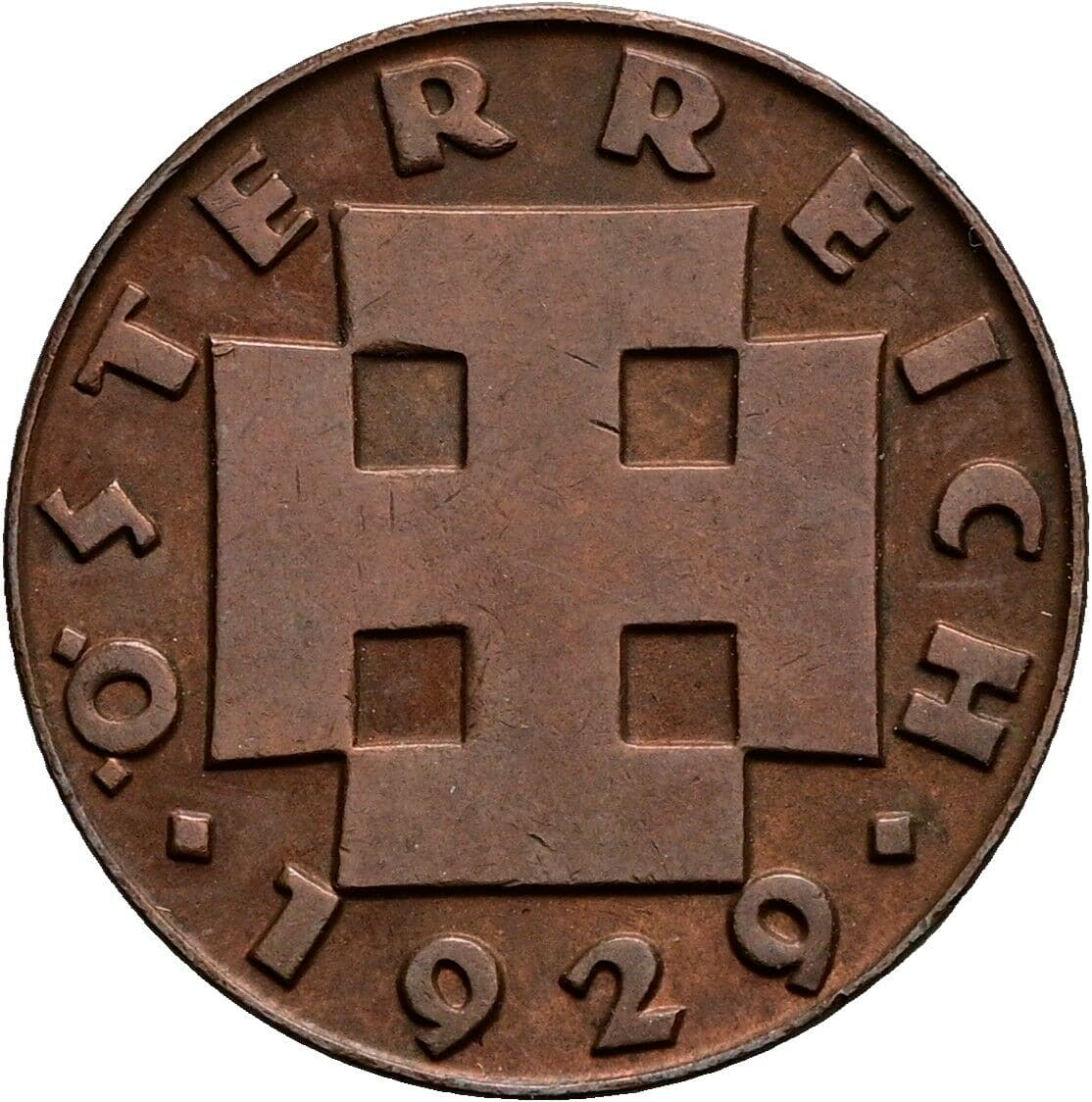 2 Groschen 1929 – Rückseite