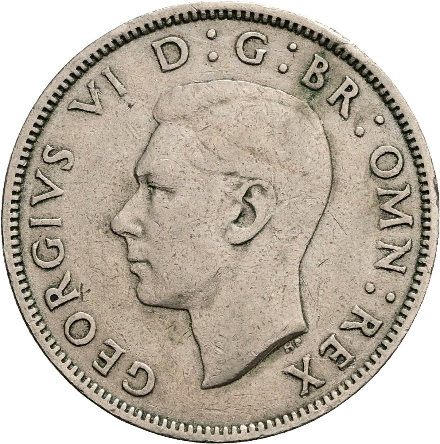 2 Shillings George VI. 1936-1952 1948 – Vorderseite