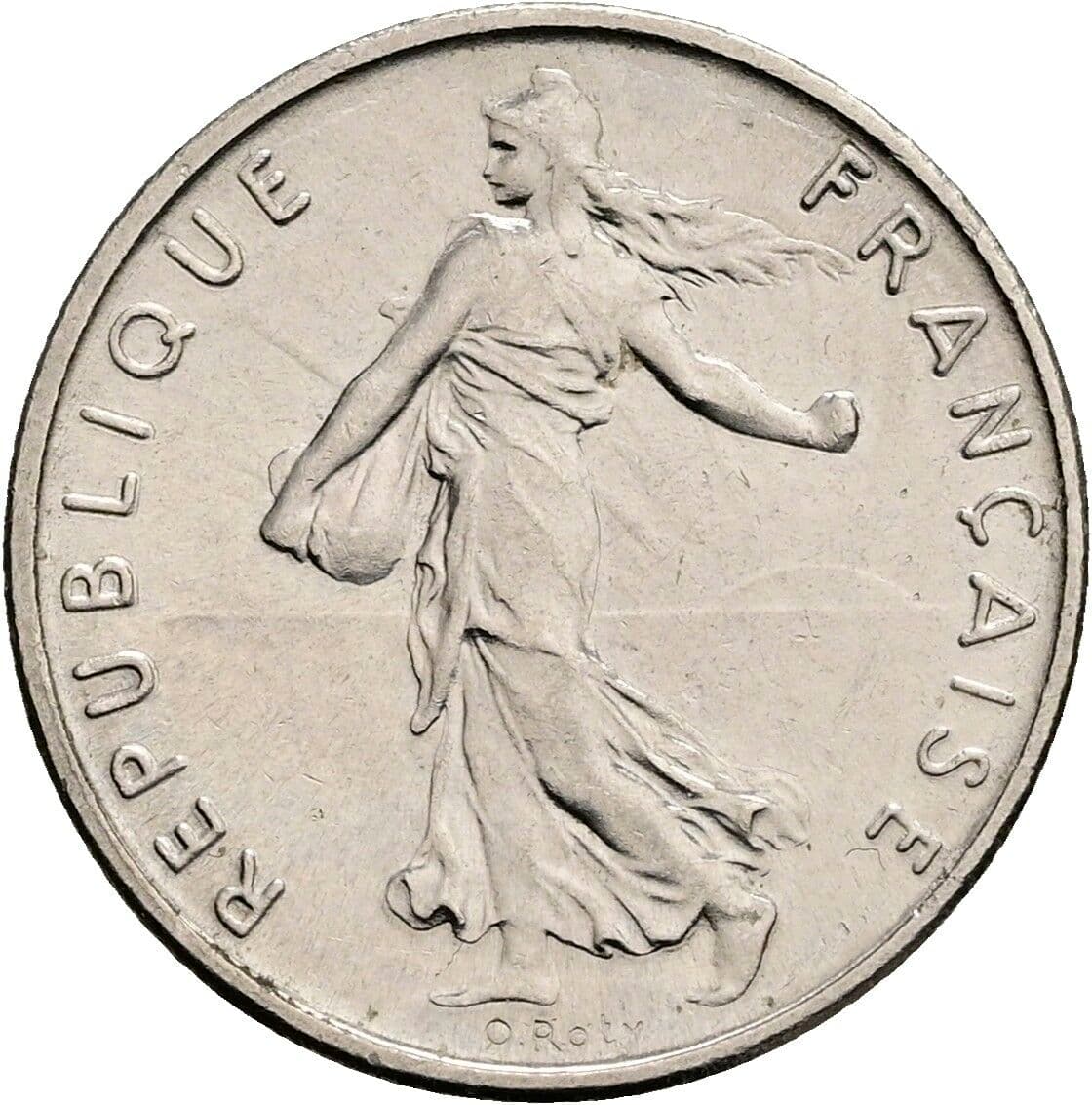 1/2 Franc 1968 – Rückseite