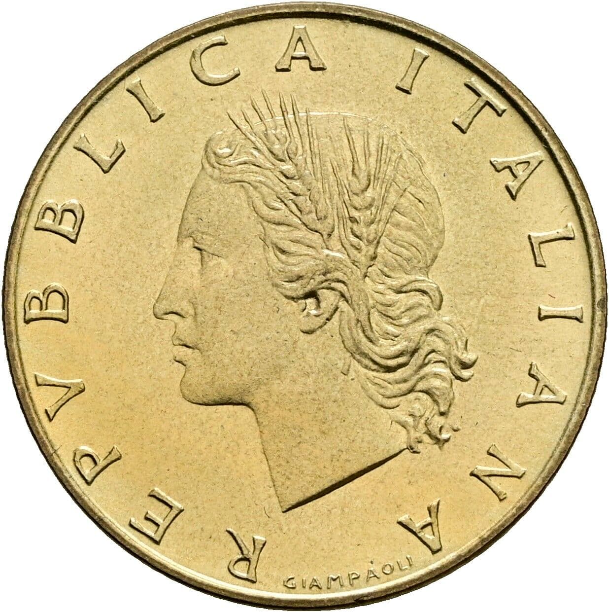 20 Lire 1970 – Vorderseite