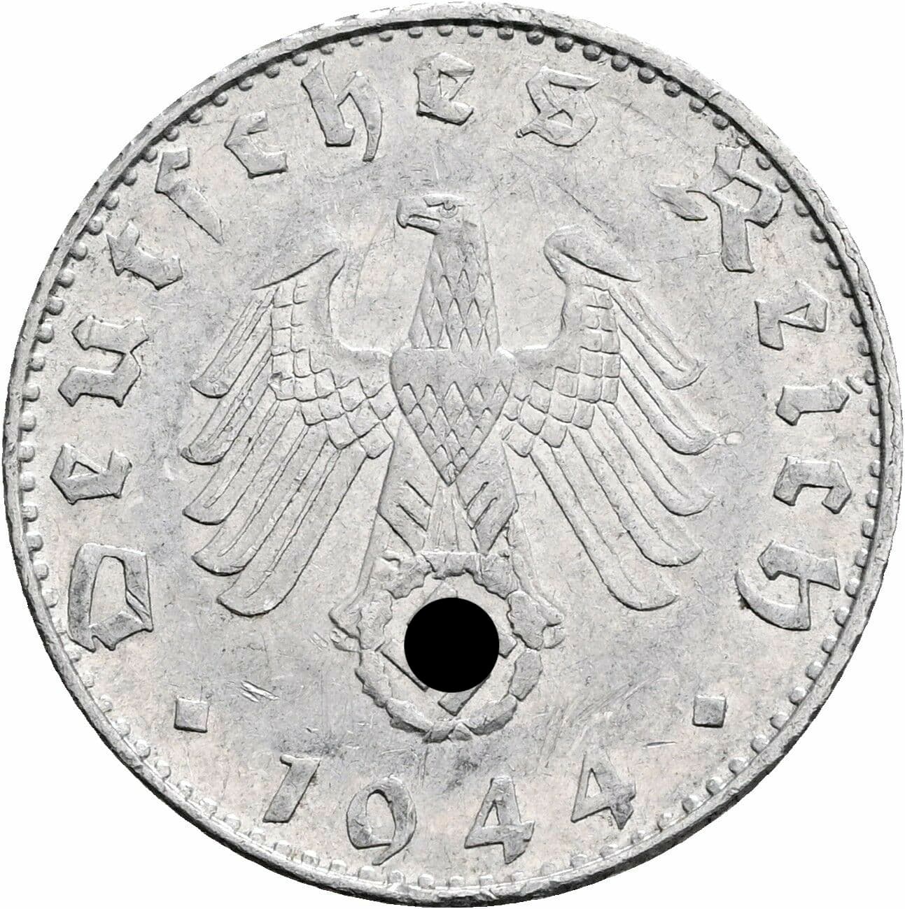 50 Reichspfennig 1944 B – Rückseite