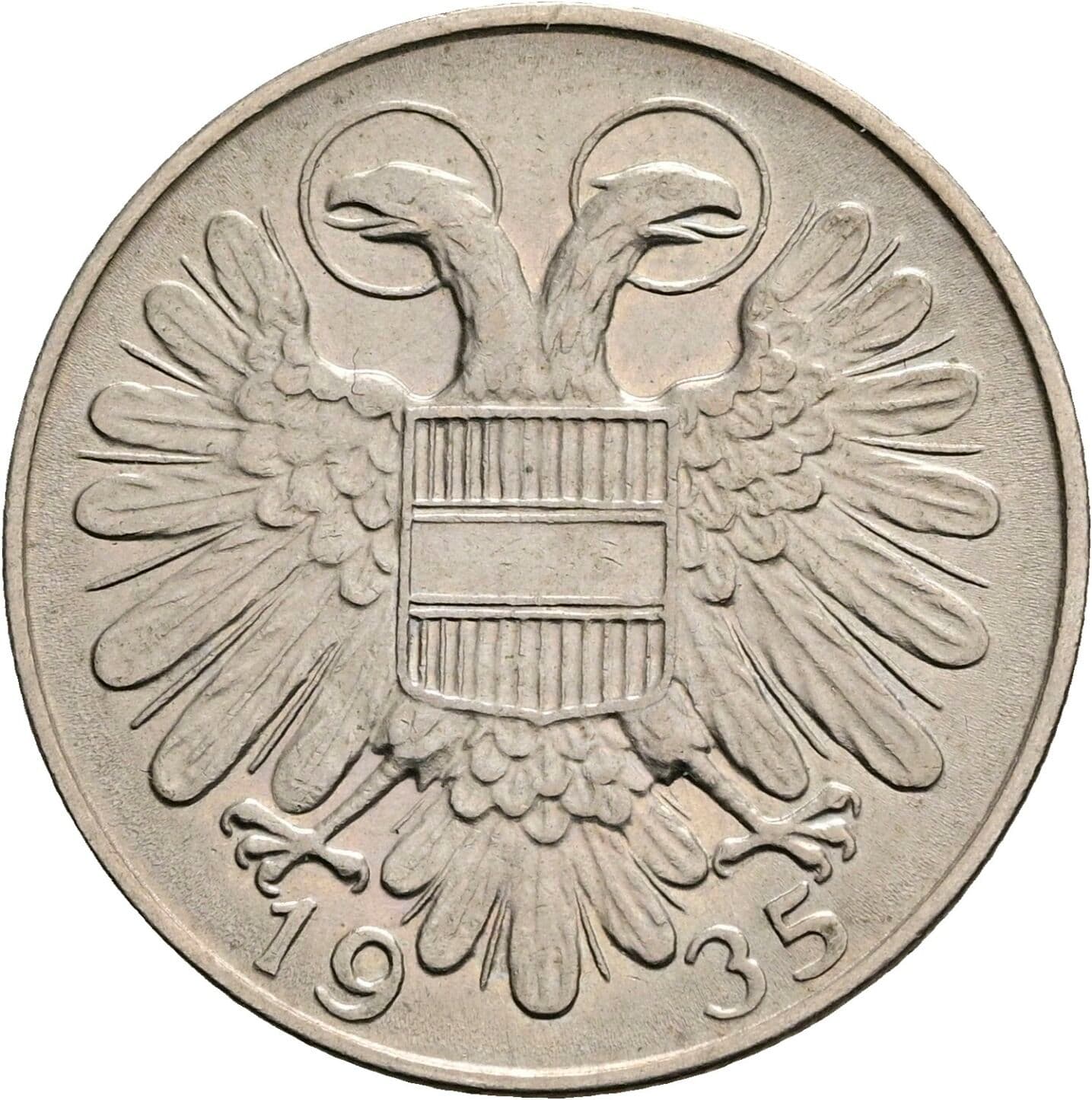 1 Schilling 1935 – Rückseite