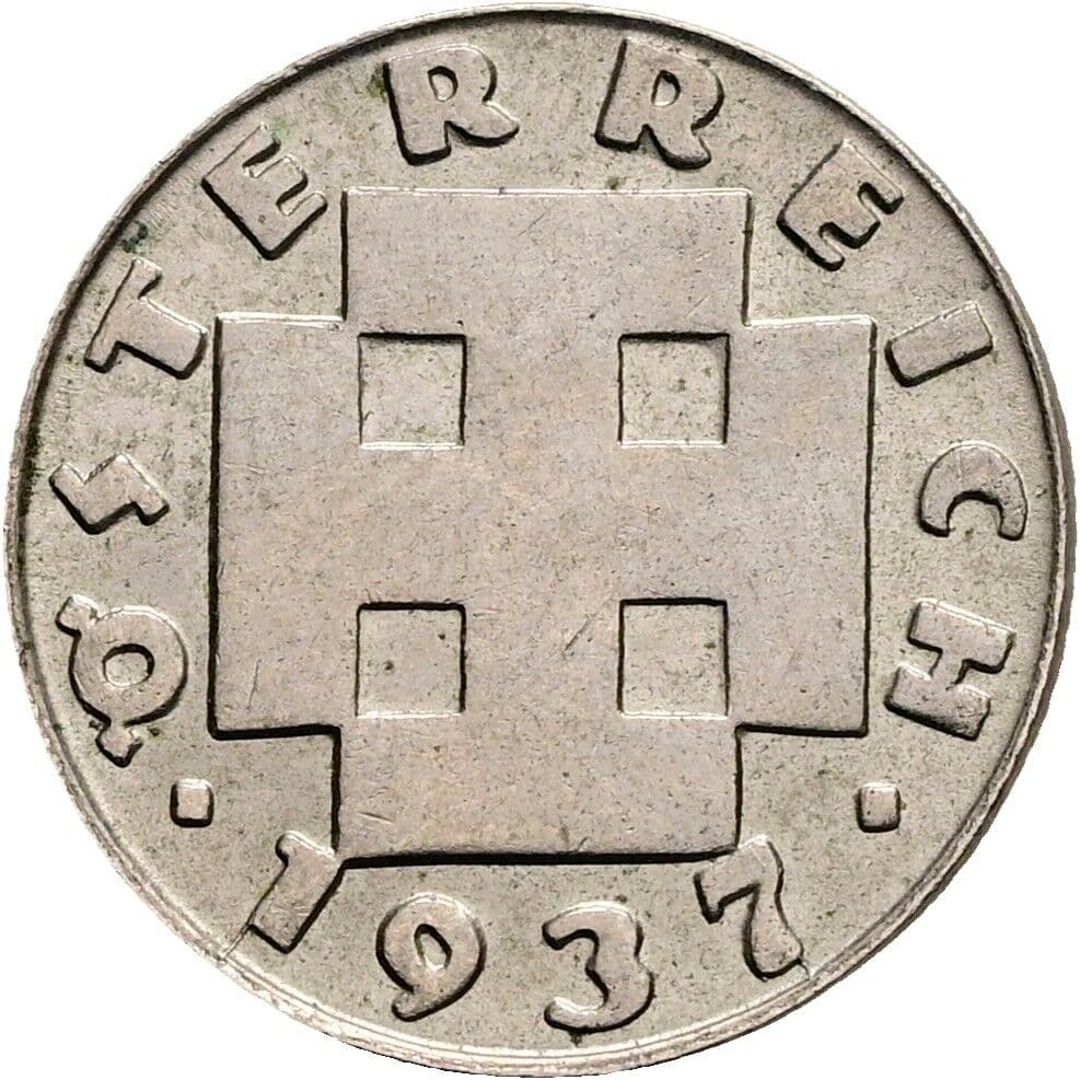 5 Groschen 1937 – Rückseite