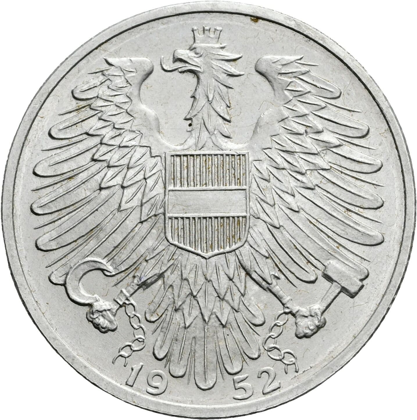 5 Schilling 1952 – Rückseite