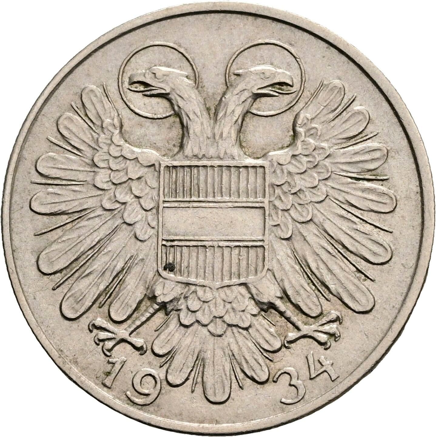 1 Schilling 1934 – Rückseite