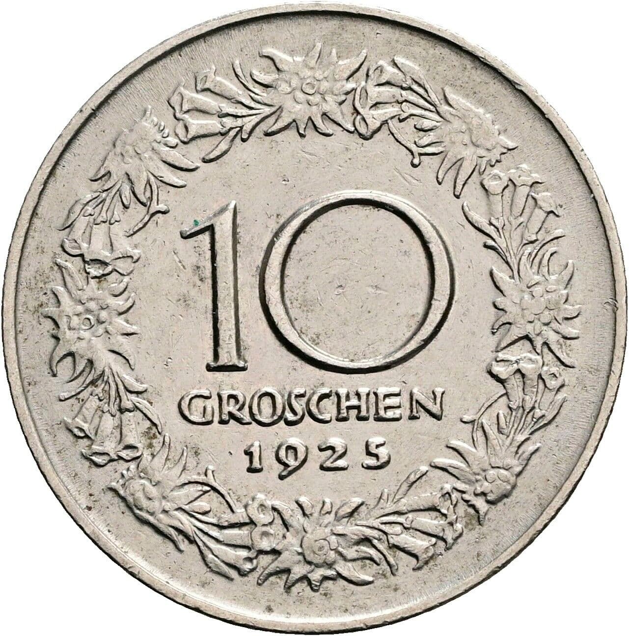 10 Groschen 1925 – Rückseite