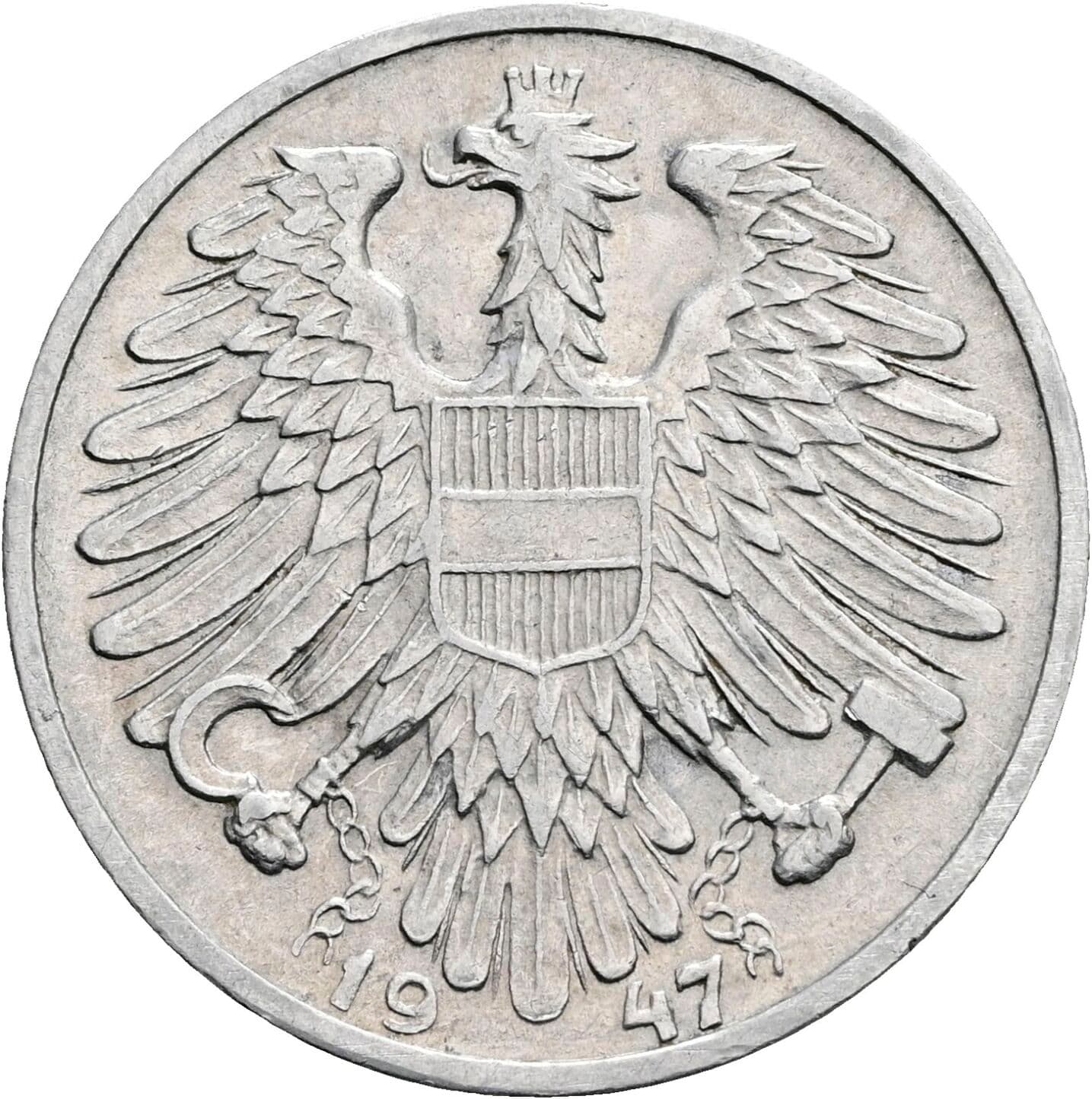 1 Schilling 1947 – Rückseite