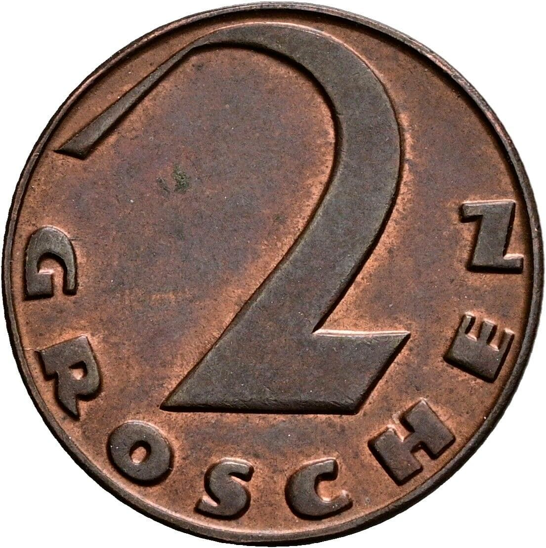 2 Groschen 1930 – Vorderseite