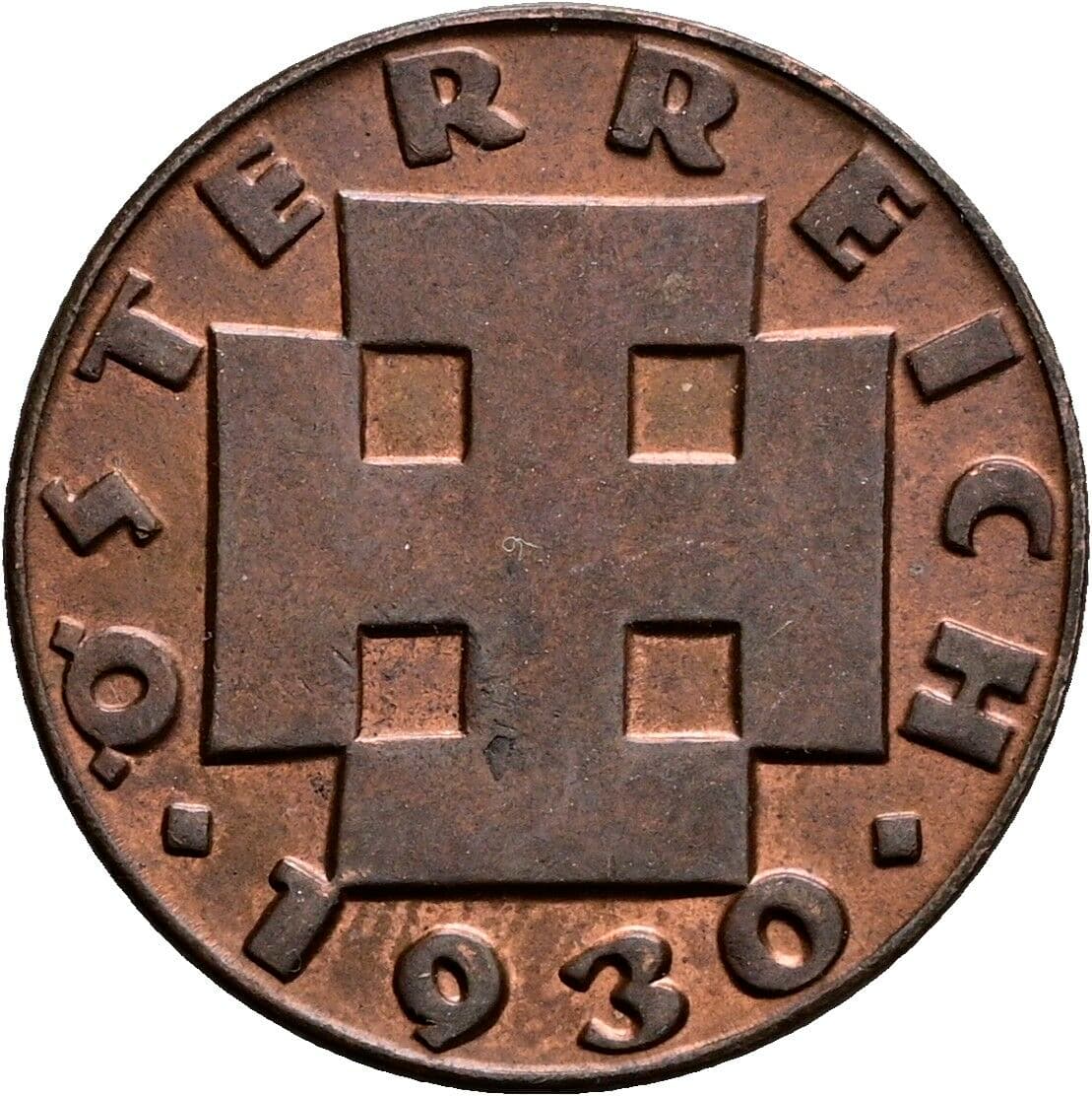 2 Groschen 1930 – Rückseite