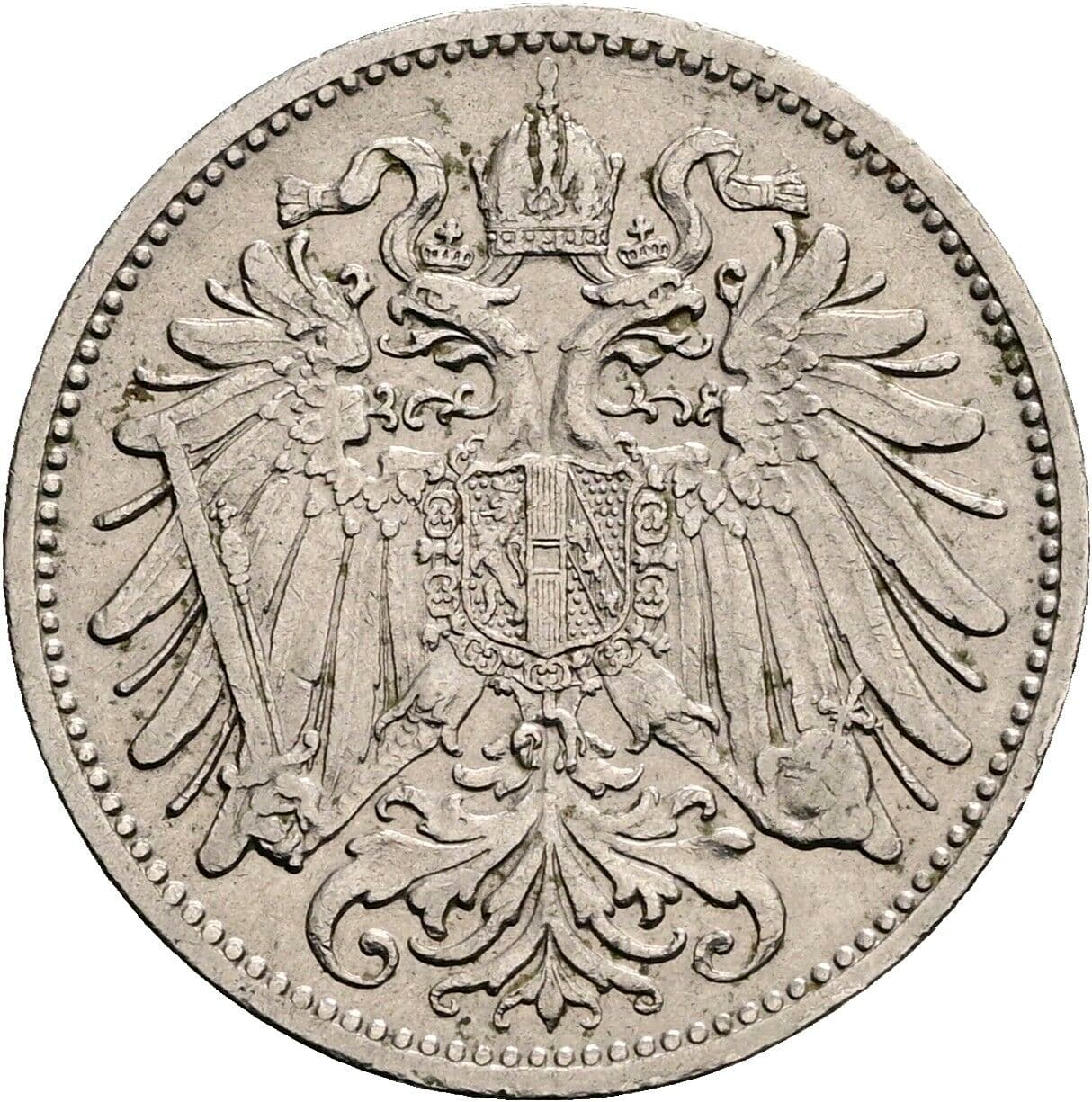 20 Heller Franz Joseph I. 1848-1916 1907 – Rückseite