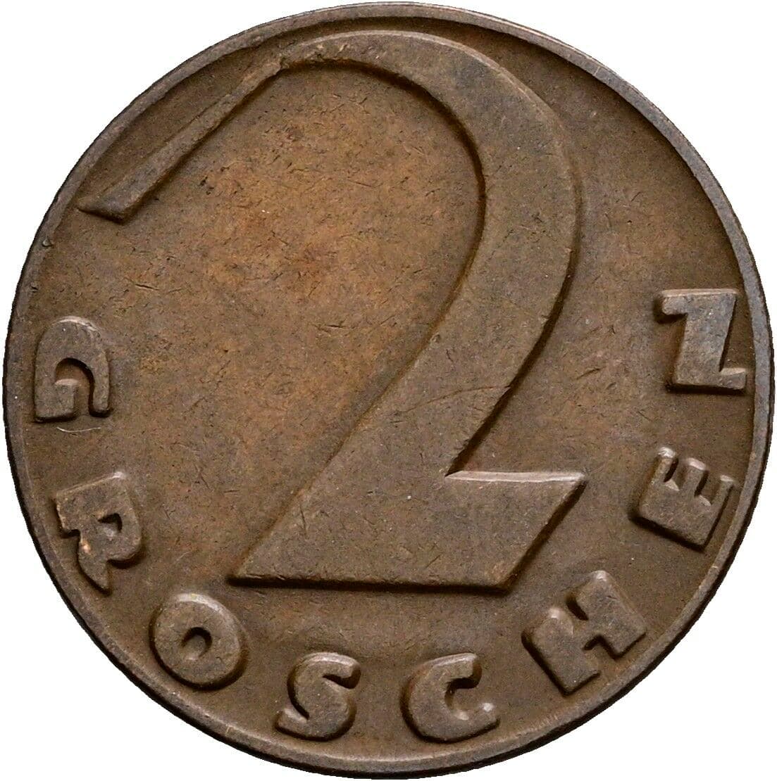 2 Groschen 1929 – Vorderseite