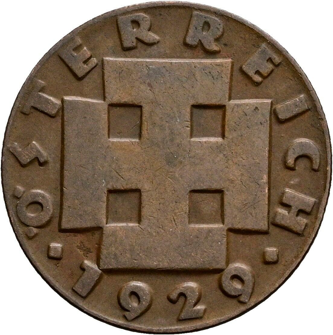 2 Groschen 1929 – Rückseite
