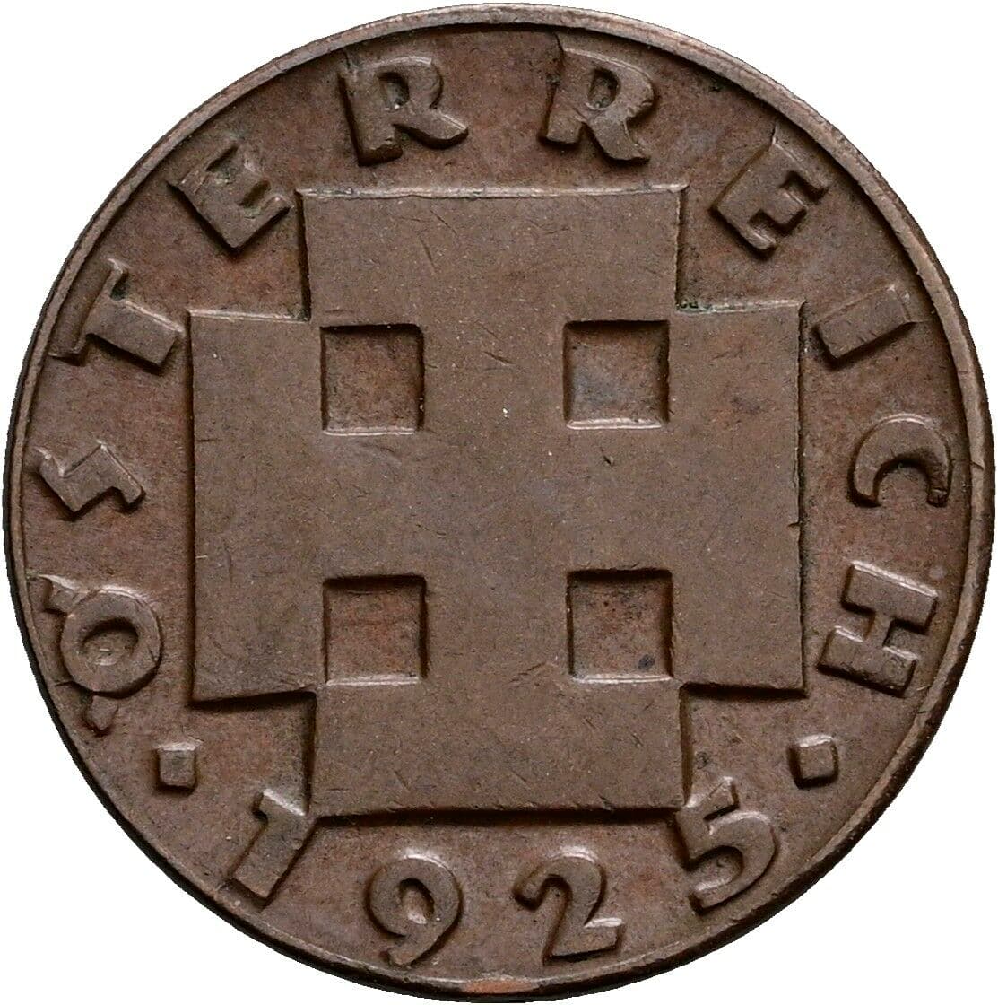 2 Groschen 1925 – Rückseite