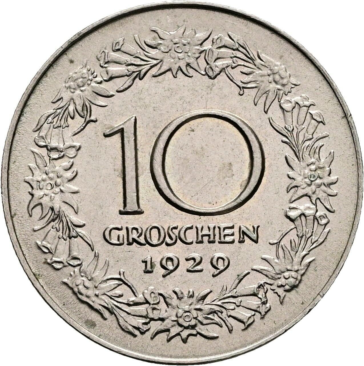 10 Groschen 1929 – Rückseite