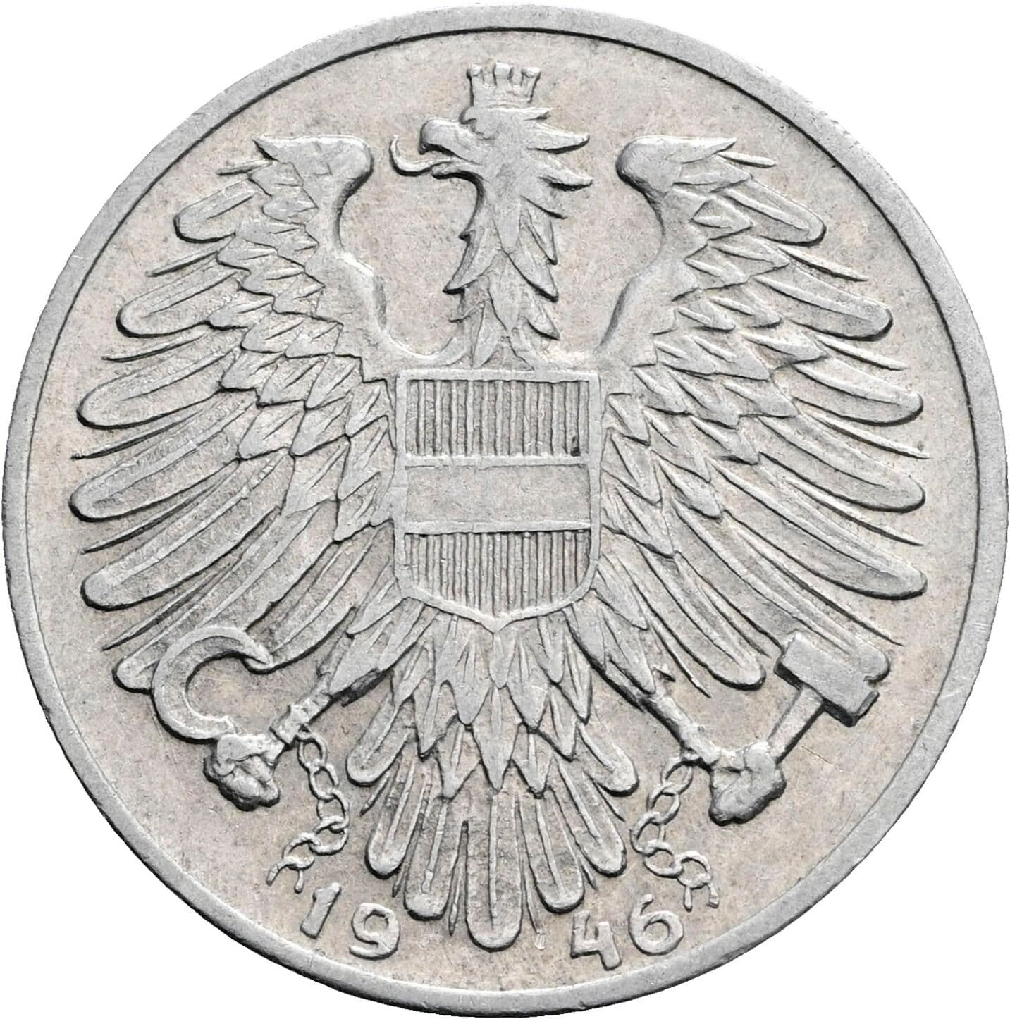 1 Schilling 1946 – Rückseite