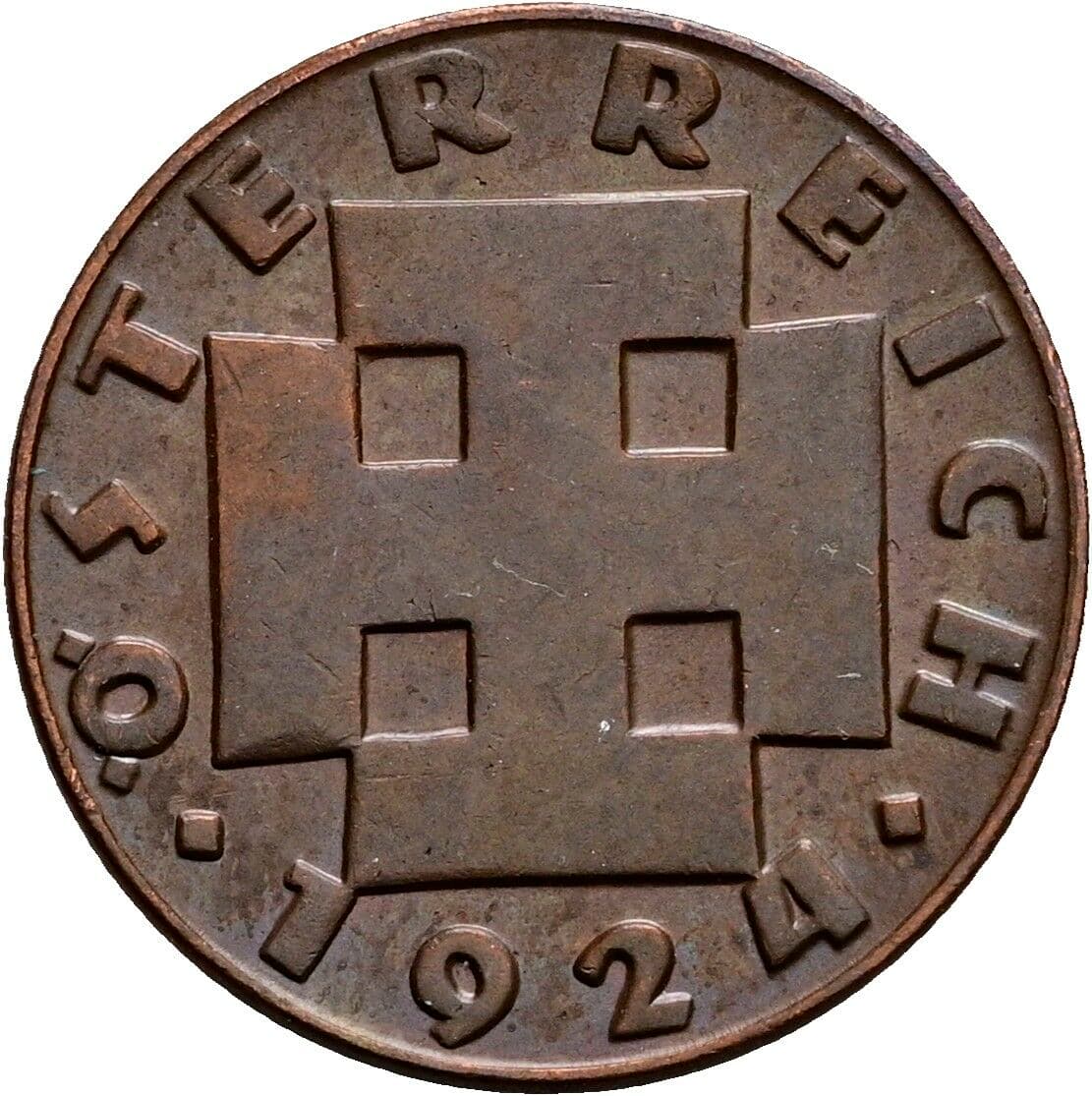 200 Kronen 1924 – Rückseite