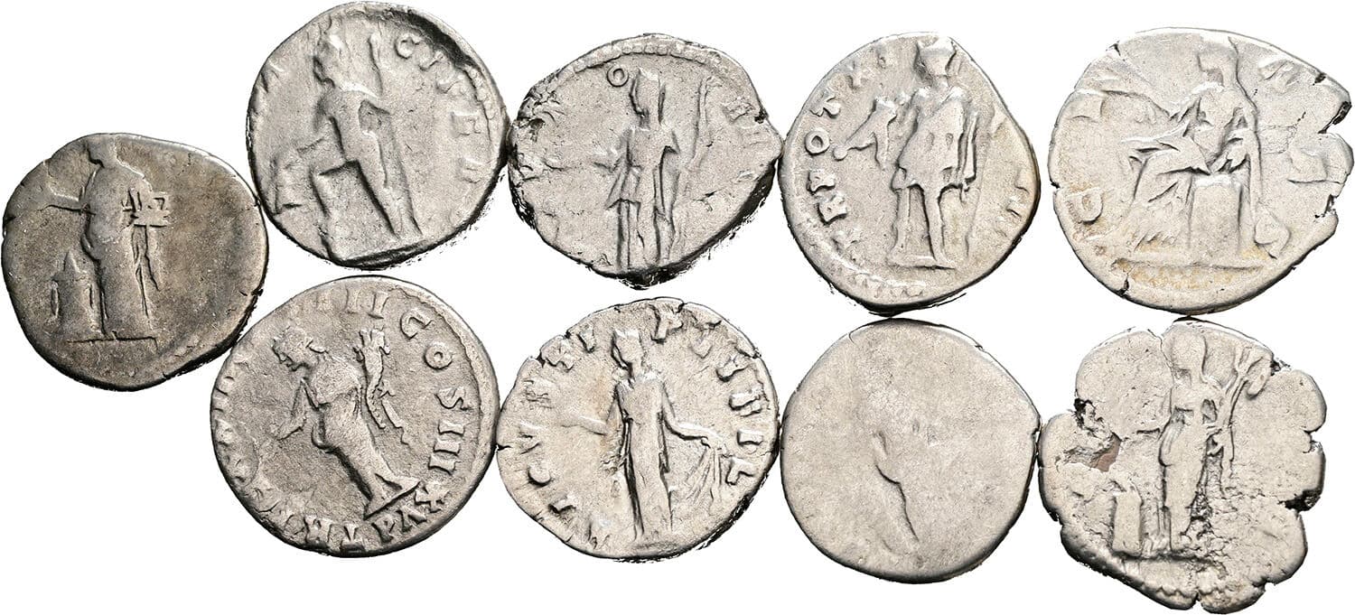 Lot 9 Stück Denare