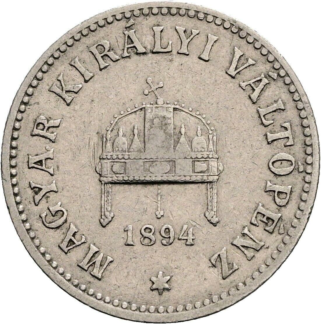 10 Filler Franz Joseph I. 1848-1916 1894 KB, Kremnitz – Rückseite