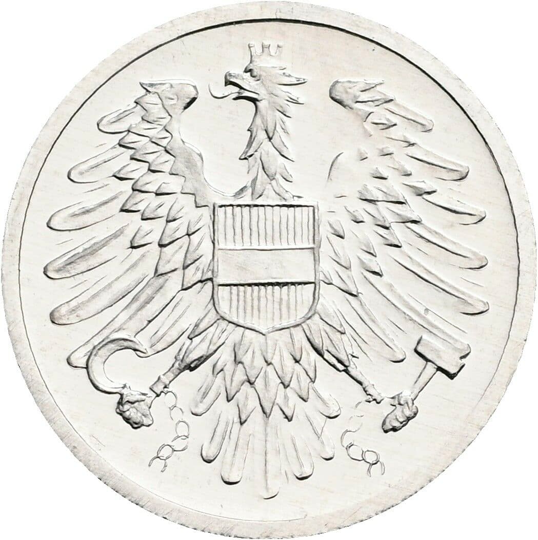 2 Groschen 1977 – Rückseite