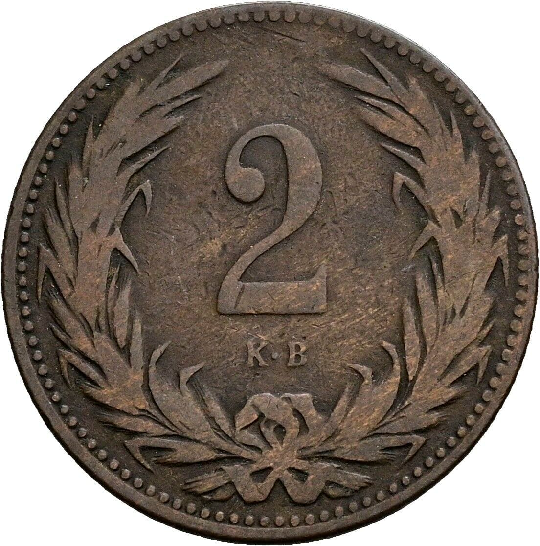 2 Filler Franz Joseph I. 1848-1916 1895 KB, Kremnitz – Vorderseite
